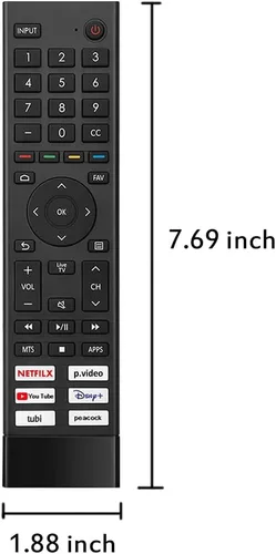 Miniatura 5 de ERF3J80H - Control remoto universal de repuesto para Hisense Smart TV 43A6G 50A6G 50U6G 50U68G 55U6G 55A6G 55U68G 60A6G 65U68G 65A6G 65U6G 70A6G