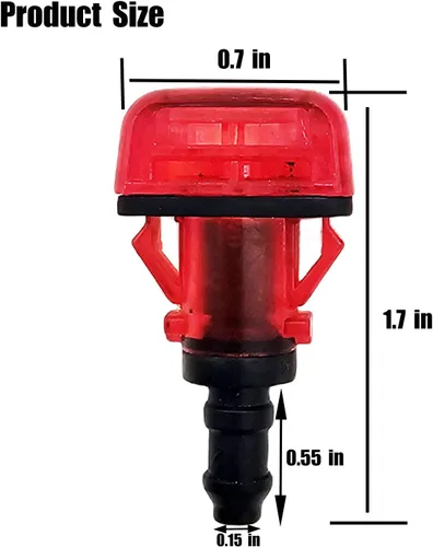 Miniatura 4 de Boquillas para limpiaparabrisas trasero, aptas para Honda Pilot MK2 EX EX-L L X Touring Sport 2009-2015, boquilla de lavado del parabrisas trasero