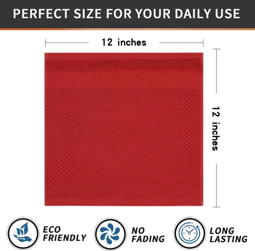 Miniatura 6 de Homaxy Paños de cocina 100% algodón, paquete de 8 – 12 x 12 pulgadas, tejido de gofre, muy suaves y absorbentes, paños de cocina de secado rápido