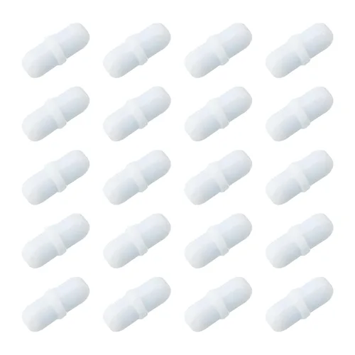 Miniatura 8 de MECCANIXITY Agitador magnético mezclador barra de agitación barra 0.394 in/0.39 "cilindro forma PTFE recubrimiento imán blanco para laboratorio 20