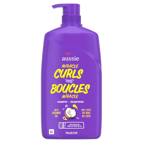 Miniatura 6 de Aussie Miracle Curls Champú para cabello rizado con aceite de coco, sin parabenos, 26.2 onzas líquidas