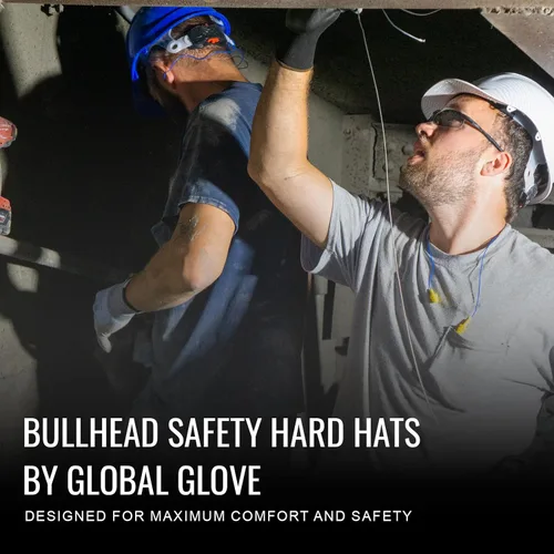 Miniatura 2 de Bullhead Safety - Casco con ventilación y suspensión de cuatro puntos con bloqueo deslizante