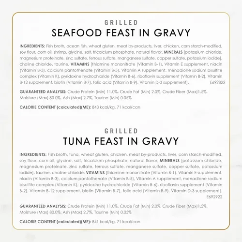 Miniatura 5 de Purina Fancy Feast - Alimento húmedo a la parrilla para gatos, colección de mariscos en paquete variado de alimentos húmedos para gatos
