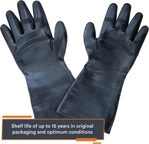 Miniatura 4 de MIRA - Guantes protectores de seguridad NC-11 CBRN Guantes de trabajo industriales reutilizables resistentes a productos químicos 1 par XS a XXL