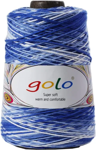 Miniatura 18 de golo Hilo de cono de lana para tejer 8.8oz 400yd 100% hilo de lana para tejer a mano 401-Blanco