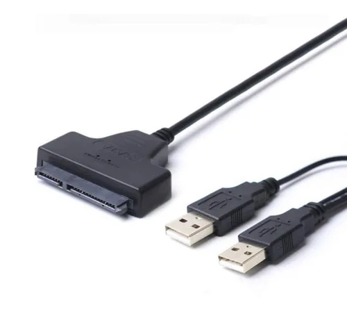 Miniatura 6 de KUJOBUY Adaptador de cable SATA a USB 2.0 para disco duro HDD de 2.5 "Conector de disco duro SSD de 22 pines 7+15 Cable SATA 1 2 3 Convertidor