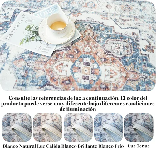 Miniatura 7 de Alfombra lavable para pasillo, de cocina, para entrada, alfombra suave vintage, antideslizante para interiores, para baño, sala de estar y Ladrillo