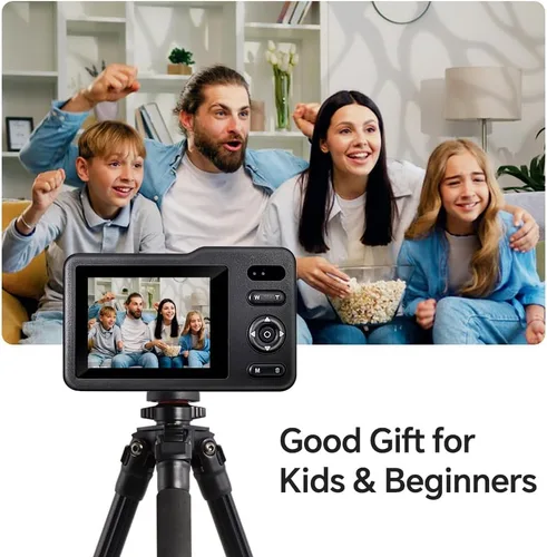 Miniatura 5 de Cámara digital, cámara simulada para niños con tarjeta de 64 GB FHD1080P 16x Zoom anti vibración, exquisita compacta y portátil para niños, niñas