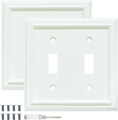 Placas de pared, cubiertas de toma de corriente dúplex, placas de interruptor de luz de palanca, cubierta de interruptor de luz para decoración,