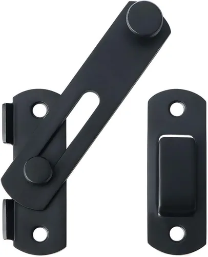 Miniatura 12 de Alise Cerradura de puerta abatible de 4 pulgadas, cerradura de puerta de seguridad para valla de madera de granero, puertas francesas correderas