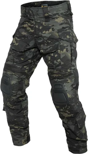 YEVHEV G3 Pantalones de combate tácticos Pantalones tácticos Ropa militar Ropa de camuflaje Equipo de paintball con rodilleras para hombres