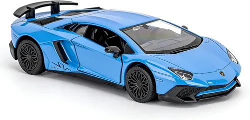 Miniatura 10 de TGRCM-CZ Modelo de coche a escala 1/36 Lamborghini Aventador LP770-4 de fundición, coche de juguete de aleación de zinc para niños, coche de juguete