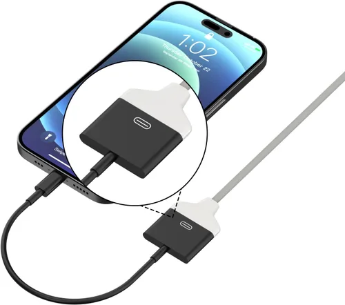 Miniatura 3 de Adaptador Lightning a 30 pines para iPhone, [certificado Apple MFi] Convertidor de carga y transferencia de datos hembra de 8 pines a 30 pines