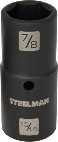 Miniatura 2 de STEELMAN 99563 1/2-Inch Drive 6-Point Impact Flip Socket, 7/8 pulgadas x 15/16 pulgadas
