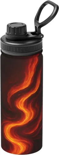 Miniatura 14 de Scarlet Eye Printed Insulated Water Bottle, 18oz Stainless Steel Funny Travel Mug, Leakproof Hot & Cold for Sports, Gym, Hiking