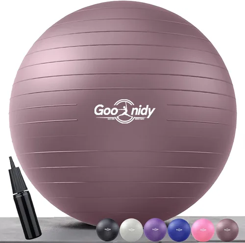 Miniatura 8 de Pelota de ejercicio suave, silla de yoga de pilates antiestallido, soporta 2200 libras, equipo de entrenamiento con bomba para mujeres embarazo