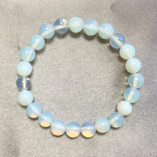 Miniatura 556 de Gem Avenue Handmade Round Bead Stretch Bracelet Unisex Natural Stone Beaded Jewelry for Men & Women, Elastic Wristband for Daily Wear