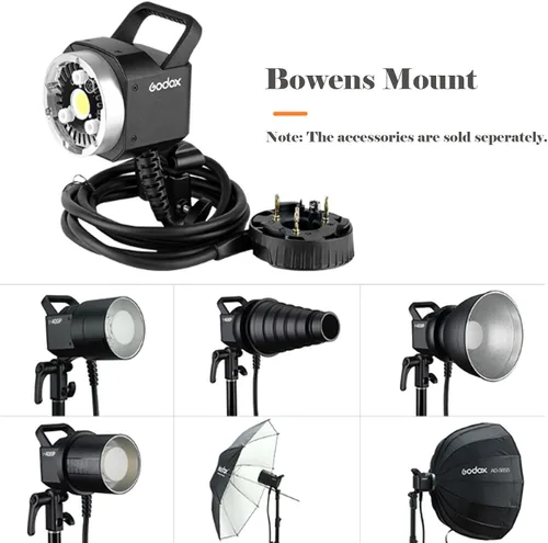 Miniatura 8 de Godox Cabezal de flash H400P 400Ws con montaje Bowen, lámpara de luz de extensión portátil para Godox AD400Pro AD400 Pro Speedlight