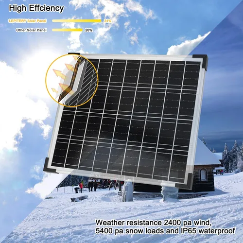 Miniatura 2 de Kit de paneles solares monocristalinos de batería solar de 12 V 10 A, controlador de carga con cable de extensión y clips, terminal de junta tórica