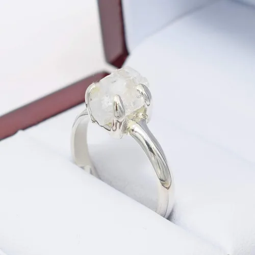 Miniatura 4 de Starborn - Anillo de cristal de fenacita (3,0 cts) transparente