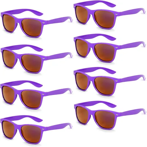 Eyegla Paquete de 81218 lentes de sol de neón a granel coloridos para fiesta, gafas retro para fiesta para adultos, hombres y mujeres