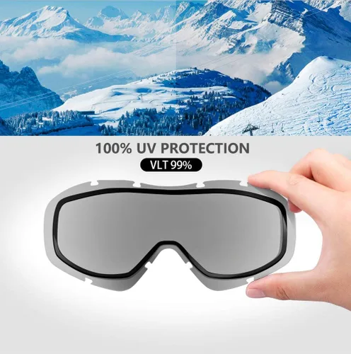 Miniatura 26 de OutdoorMaster OTG Gafas de esquí – Gafas sobre lentes para esquí y snowboard para hombres, mujeres y jóvenes – 100% de protección UV A1-vlt 46%
