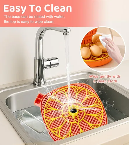 Miniatura 8 de Incubadora de 12 huevos para incubar huevos, control inteligente de temperatura y humedad, giro automático de huevos, incubadora para incubar pollo