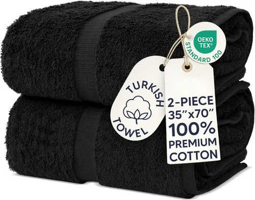 Miniatura 27 de Chakir Turkish Linens - Toallas turcas de 100% algodón, suaves y absorbentes (4 paños, color gris)