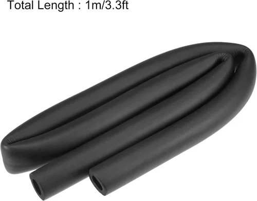 Miniatura 2 de uxcell Tubo de espuma para soporte de agarre de mango, aislamiento de tuberías, 0.709 in de diámetro interior, 1.181 in de diámetro exterior, 3.3 ft