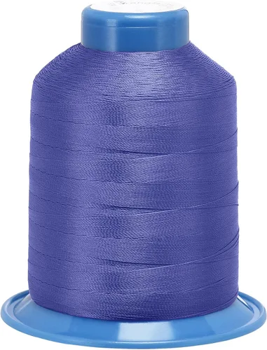 Miniatura 17 de uxcell Hilo de coser de poliéster extrafuerte de 1312 yardas, hilo de tapicería de 210D/0.013 in para costuras manuales y a máquina (azul)