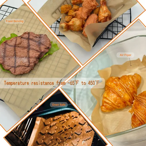 Miniatura 4 de Papel pergamino de 12 x 12 pulgadas, 100 hojas de papel precortadas para hornear, cocinar, freír, asar a la parrilla y cocinar al vapor