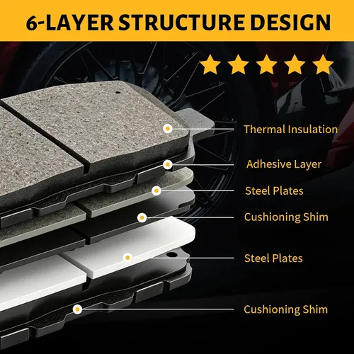 Miniatura 5 de Juego de pastillas de freno delanteras de cerámica compatible con Toyota Avalon 2008-2018, Toyota Camry 2007-2017, compatible con Lexus ES350