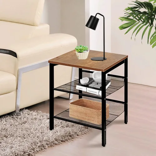 Miniatura 10 de Jerry & Maggie Magic Cube - Mesita de noche moderna para dormitorio, armario de noche individual, 1 paquete de mesita de noche de madera de mediados