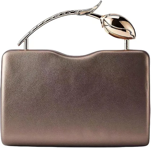 Miniatura 8 de Bolso de mano de piel sintética desmontable con cadena cruzada, bolso de noche, bolso de mano para mujer, formal, boda, fiesta, baile de graduación