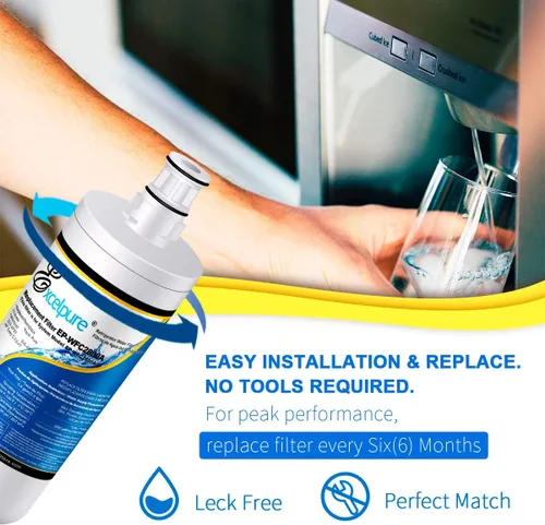 Miniatura 4 de EXCELPURE 3US-AF01 Filtro de agua de repuesto para debajo del fregadero Filtrete Standard 3US-AF01 3US-AS01 Whirlpool WHCF-SRC WHCF-SUFC WHCF-SUF 1