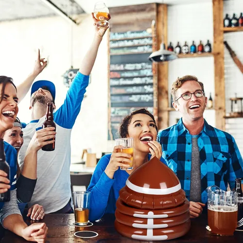 Miniatura 7 de Zhanmai 2 piezas inflables de fútbol enfriador de bebidas suministros de fiesta de fútbol inflable poste y soporte para piscina para fiesta temática
