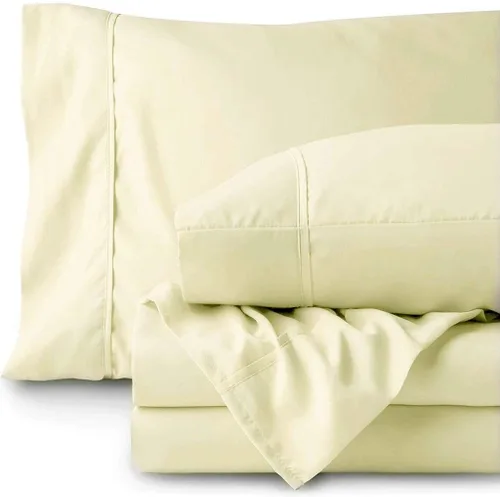 Miniatura 15 de 500TC Hoja de Super Calidad Ropa De Cama fija 100% algodón egipcio 4pc Set 24" pulgadas bolsillo extra profundo