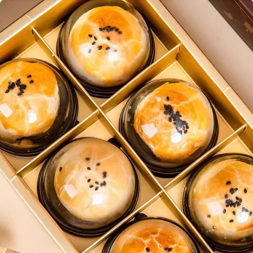 Miniatura 7 de EchoDone Mini cajas de plástico transparente para magdalenas, cúpula de muffins, caja de un solo contenedor, cajas de regalo de boda, cumpleaños