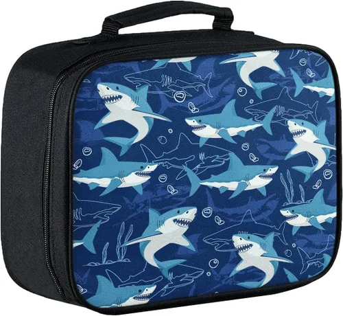 Miniatura 22 de Lonchera para niños, con aislamiento de béisbol, para niños, adolescentes, niños y niñas, con bolsillo con cremallera, bolsa de almuerzo portátil
