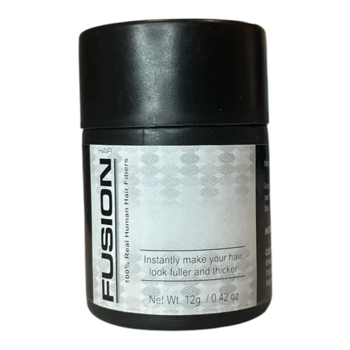 HAIR FUSION - Fibras de cabello humano 100% reales - Oculta el cabello calvo y adelgazante - Retoque de raíz - Volumizador - Unisex (0.43 onzas,