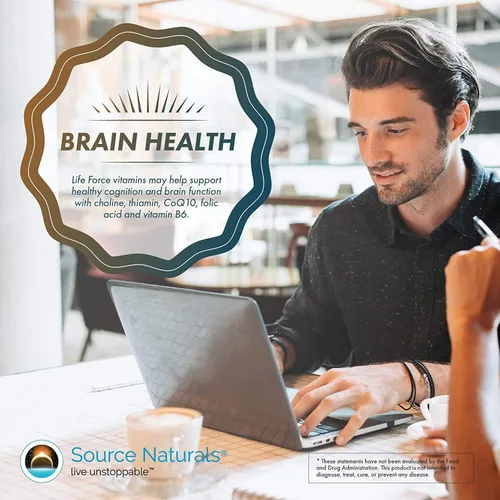 Miniatura 6 de Source Naturals Life Force Multivitamínico diario múltiple Vitaminas esenciales de alta potencia, minerales, antioxidantes y nutrientes – Energía