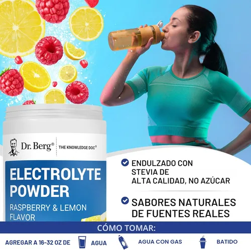 Miniatura 6 de Dr. Berg Zero Sugar Hydration Keto Electrolyte Powder - Mejorado con 1000 mg de potasio y sal rosa real del Himalaya (no sal de mesa) - Suplemento
