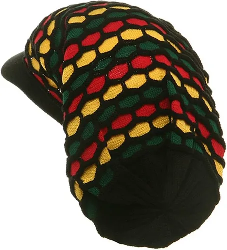 Miniatura 2 de Nuevo Sombrero Largo Rasta Miel Negro RGY, Miel Rasta