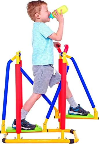 Caminadora para niños para ejercicio de fitness, juguete de ejercicio divertido ajustable para niños, equipo de fitness para interiores y