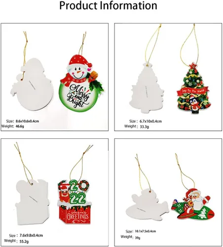 Miniatura 3 de Adorno colgante de cerámica de Navidad 2022, adorno para árbol de Navidad, adorno colgante de muñeco de nieve de Navidad, adorno de porcelana