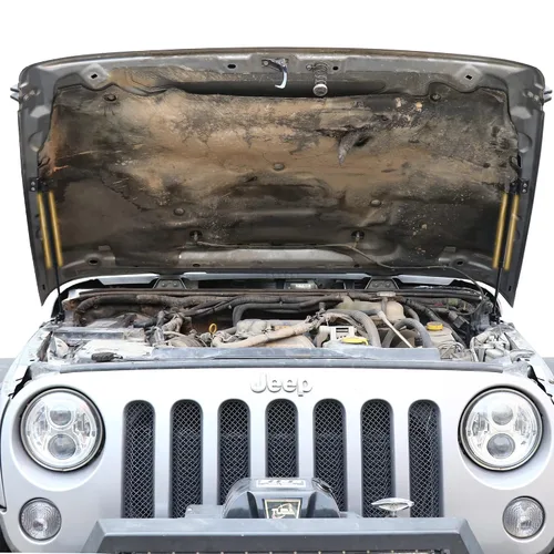 Miniatura 7 de Kit de asistencia de soporte de elevación de puntales de capó RERPRO compatible con Jeep Wrangler JK Unlimited 2/4 puertas 2007-2018 Accesorios