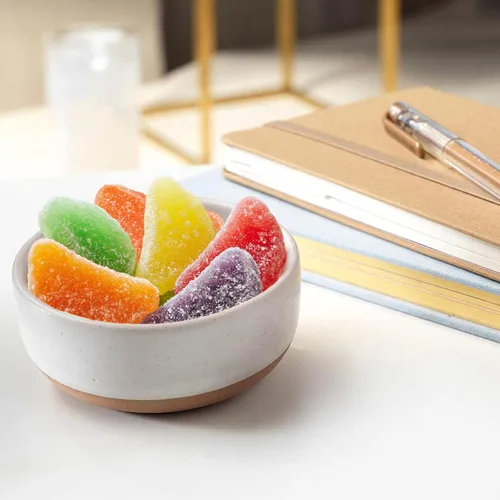 Miniatura 6 de Dulces de Gelatina de Rebanadas de Fruta a Granel, Surtido de Gomitas Suaves y Masticables Recubiertas de Azúcar para Fiestas, Dulces y Golosinas