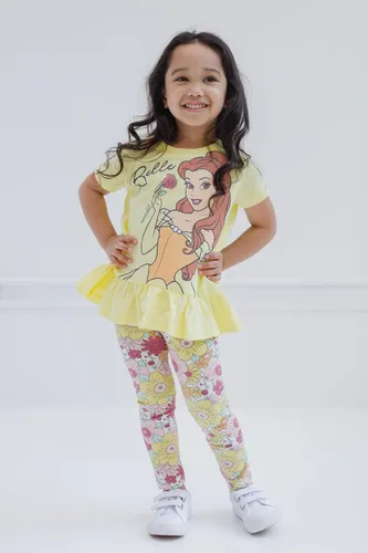 Miniatura 2 de Disney Conjunto de camiseta y leggings de princesa para niñas pequeñas y grandes