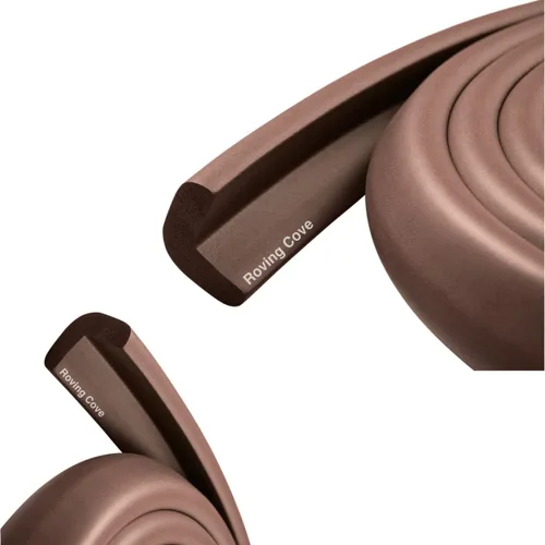 Miniatura 22 de Roving Cove HeftyFit - Protector de borde para prueba de bebés (solo borde grande de 6 pies), protectores de parachoques de bordes de espuma de goma