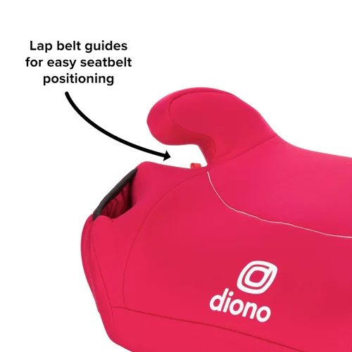 Miniatura 2 de Diono Solana, Sin Sujetador, Paquete de 2 Asientos Elevadores para Coche Sin Respaldo, Ligeros, Fundas Lavables a Máquina, Portavasos, Rosa Algodón